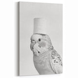Bathroom Wall Art - Bird with Toilet Paper Hat