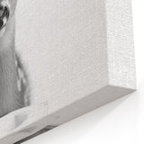 Adorable Fawn Bathroom Wall Art - Minimalist Black and White Decor