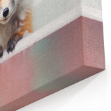 Playful Fox Bathroom Wall Art - Pastel Bubble Bath Decor