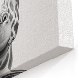 Quirky Giraffe Bathroom Wall Art - Fun Black and White Decor