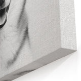 Husky Bathroom Wall Art - Minimalist Black and White Decor
