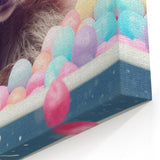Colorful Raccoon Bathroom Wall Art - Fun and Vibrant Bathroom Decor