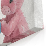Adorable Bunny Duo - Kids Room Wall Art Canvas and Framed Options