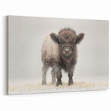 Adorable Baby Bison Wall Art - Perfect for Kids Room Decor