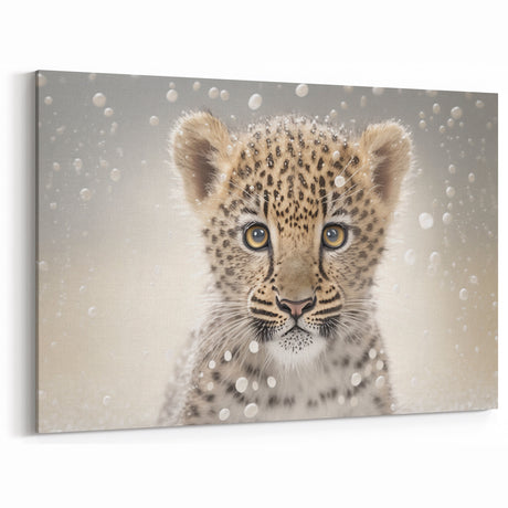 Adorable Leopard Cub Wall Art - Perfect for Kids Room Decor