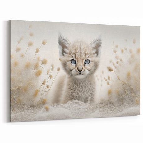 Adorable Lynx Cub Wall Art - Perfect for Kids Room Decor
