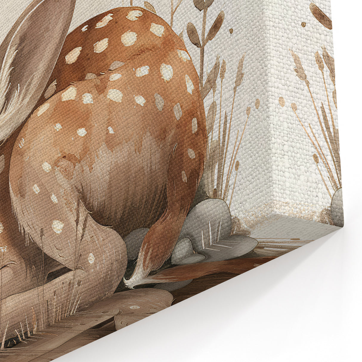 Resting Fawn - Kids Room Wall Art Canvas and Framed Options