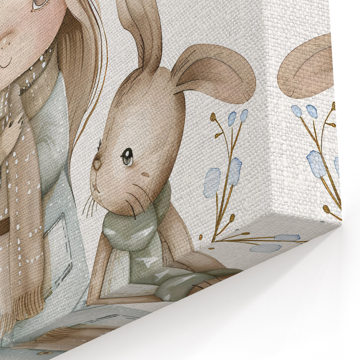 Winter Friends - Kids Room Wall Art Canvas and Framed Options