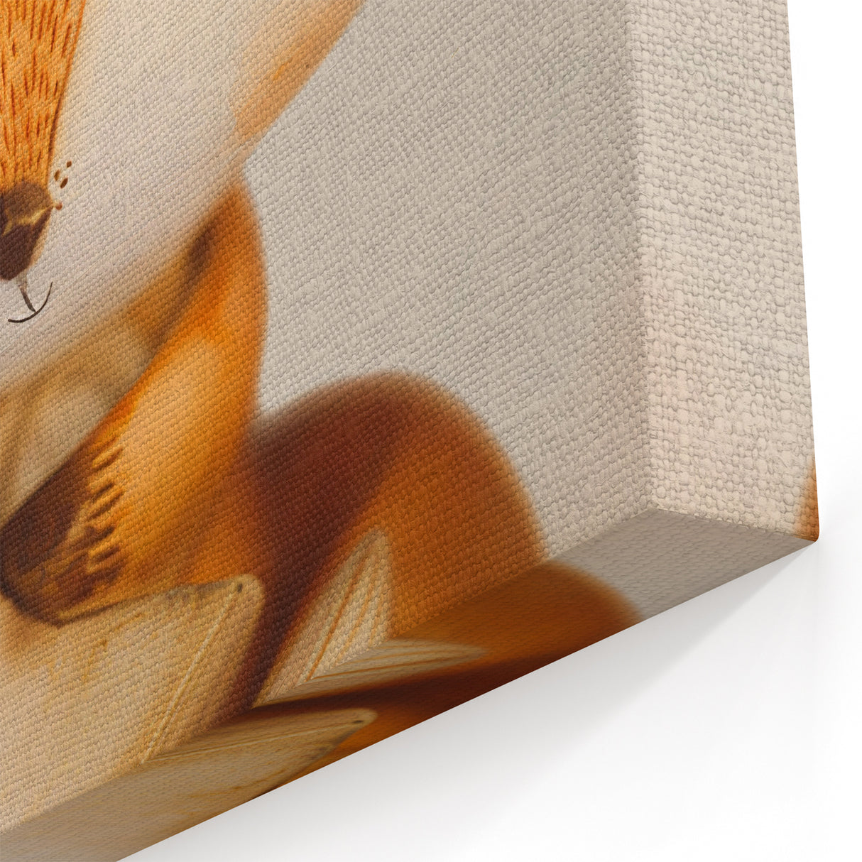 Fox with Star - Kids Room Wall Art Canvas and Framed Options