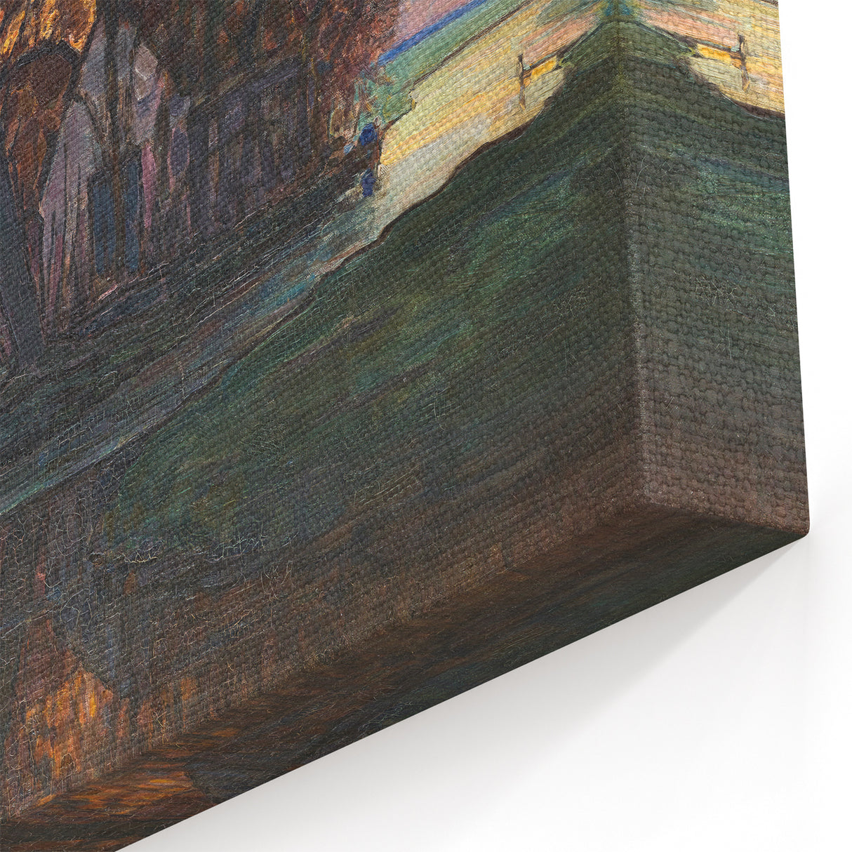 Modern Wall Art - Evening Glow Farm Landscape - Contemporary Art Print