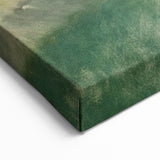 Abstract Modern Art Landscape in Green Tones - Contemporary Wall Decor