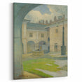 Renaissance Courtyard Art Print by Lajos Csordák – Serene Masterpiece
