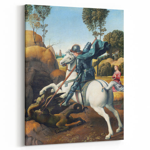 Renaissance Art Prints: Raphael's Saint George and the Dragon Decor