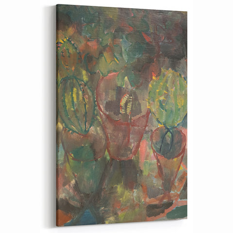 Abstract Cactus Art by Paul Klee - Modern Prints for Contemporary Decor