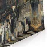 Realism Art Prints: "Cliff Dwellers" by George Bellows - Urban Life Canvas