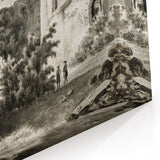 Detailed Art Realism: Ruins of Château de Botwel Realism Wall Art