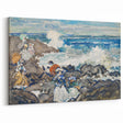 Fine Art Realism: Coastal Scene with Figures Realism Canvas Print