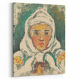 Realism Art Print: Expressive Villager Portrait Realism Canvas Wall Art