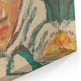 Realism Art Print: Expressive Villager Portrait Realism Canvas Wall Art