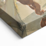 Detailed Art Realism: Abstract Urban Pedestrian Scene Realism Canvas Print