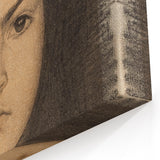 Fine Art Realism: Intense Portrait of a Woman Realism Canvas Wall Art