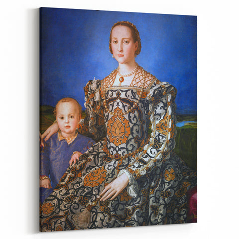 Renaissance Art Prints: Eleanor of Toledo with Giovanni by Agnolo Bronzino
