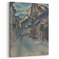 Expressionist Alley Scene - Abstract Modern Expressionism Wall Art