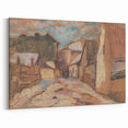 Expressionist Rustic Alley - Abstract Expressionism Wall Art Print