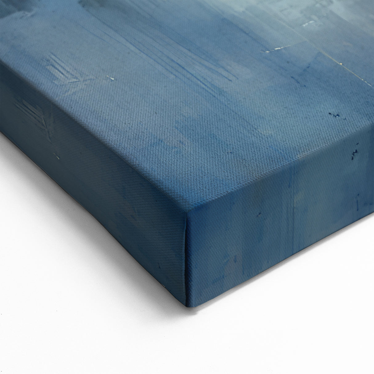 Modern Abstract Figurative Canvas - Vibrant Blue Human Figures