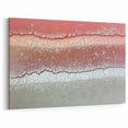 Abstract Landscape with Soft Pink and Beige Tones - Modern Wall Decor