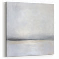Minimalist Abstract Landscape in Soft Gray Tones - Modern Wall Art