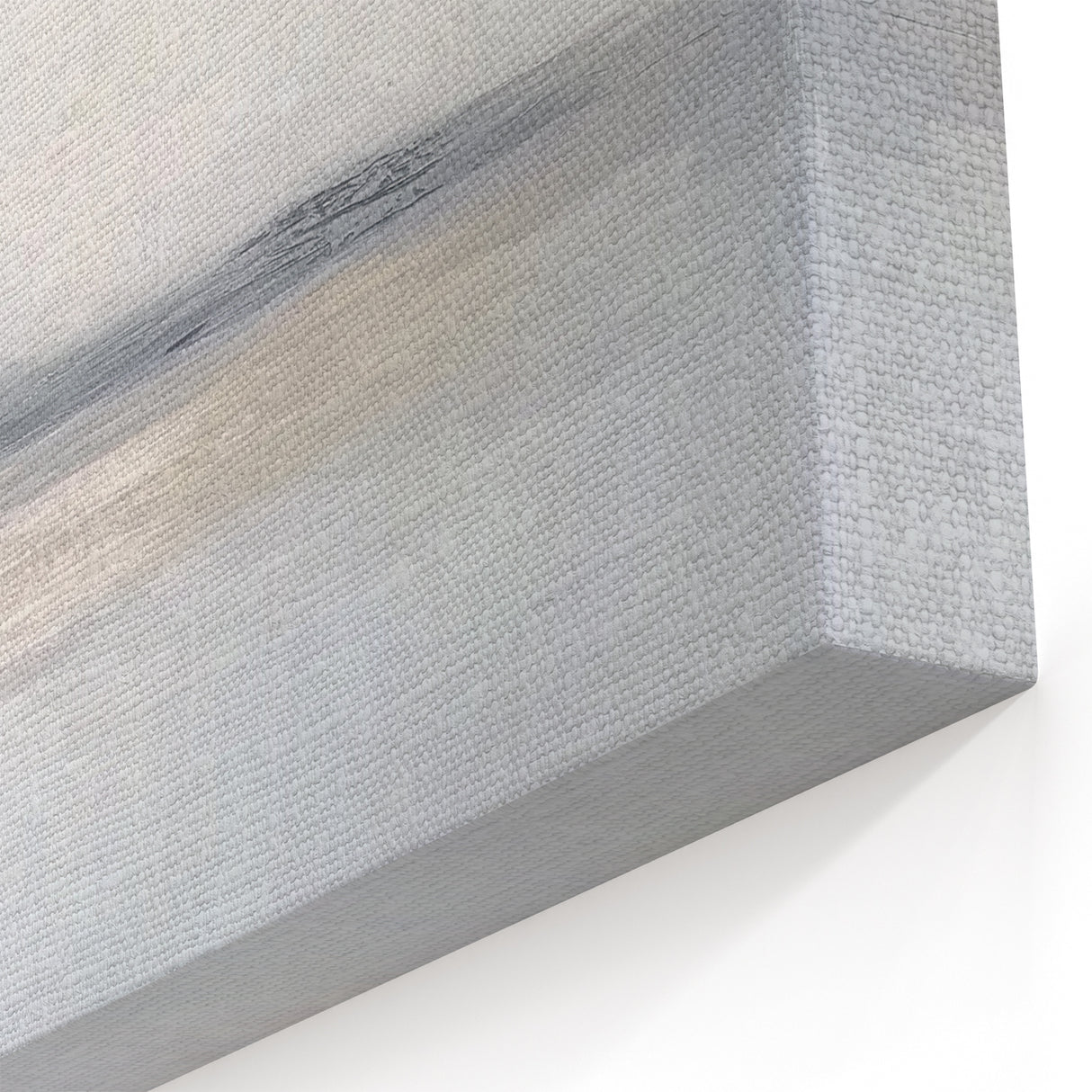 Minimalist Abstract Landscape with Soft Gray Hues - Serene Wall Art