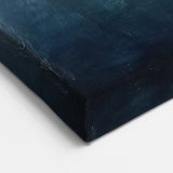 Abstract Landscape with Gold and Navy Tones - Modern Wall Art Decor