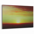 Abstract Landscape with Radiant Sunset Hues - Modern Wall Art Decor