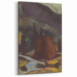 Modern Wall Art - Abstract Mountain Landscape with Earthy Tones
