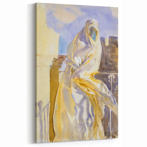 Modern Wall Art - Ethereal Abstract Portrait in Soft Neutral Tones