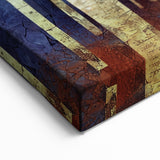 Vibrant Abstract Forest Scene - Cardinal in Birch Canvas Print