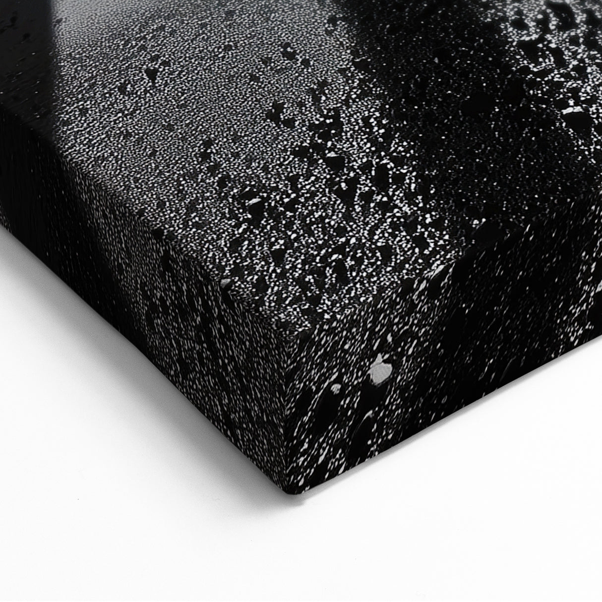 Dramatic Black and White Abstract Landscape - Monochrome Canvas Art