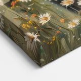 Highland Cow in Scenic Meadow - Wildlife Painting Wall Art