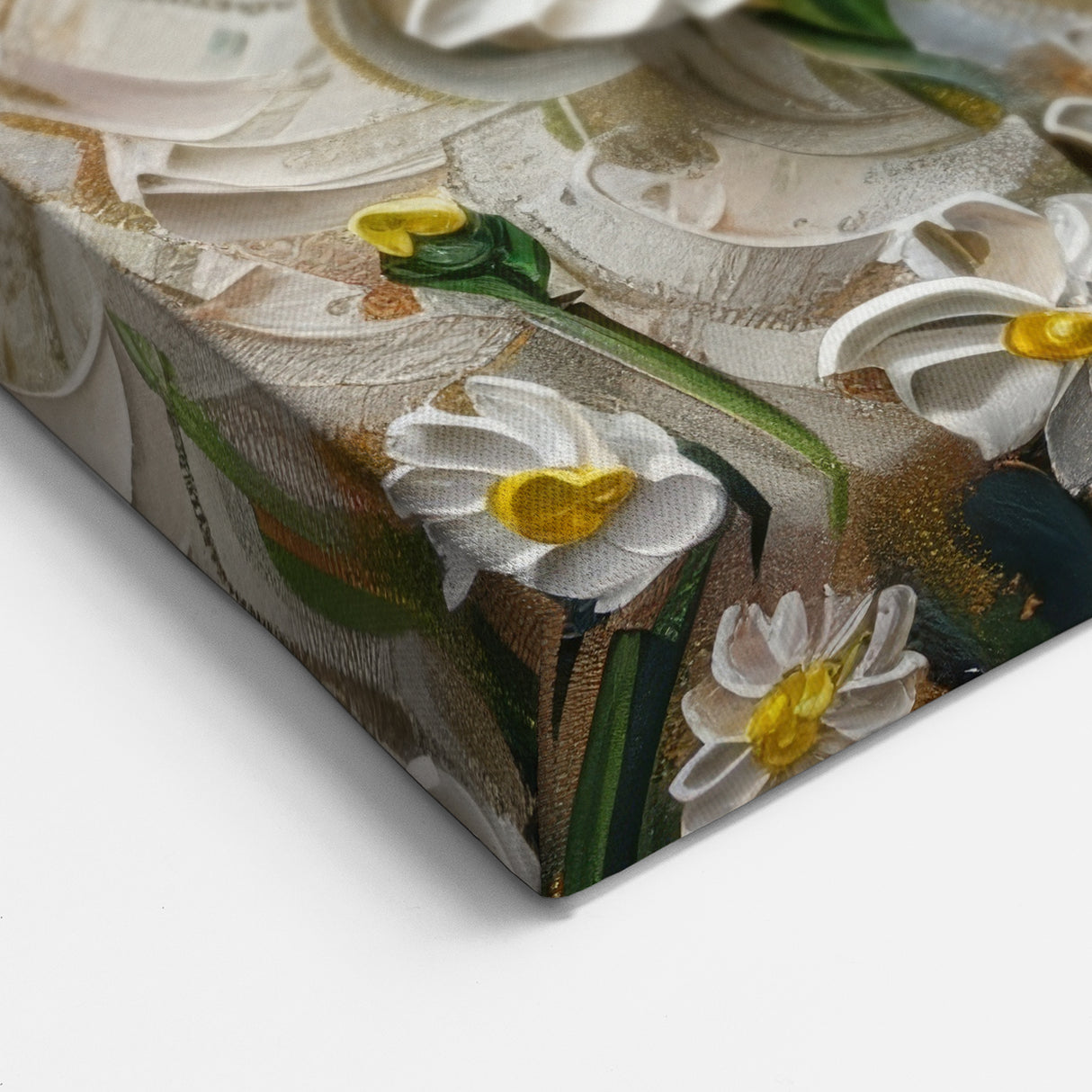 Adorable Sheep in Daisy Field - Wildlife Painting Wall Art