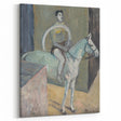 Modern Wall Art - Abstract Circus Rider in Pastel Hues and Bold Strokes