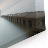 Minimalist Pier Abstract Art - Tranquil Horizon Canvas Print