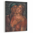 Modern Wall Art - Expressive Portrait of Lovers in Warm Earthy Tones