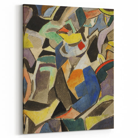 Modern Wall Art - Dynamic Abstract Composition in Bold, Vibrant Colors