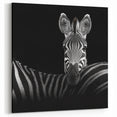 Zebra Portrait in Black and White - Wildlife Photography Wall Art