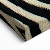 Zebra Profile Illustration - Wildlife Painting Wall Art