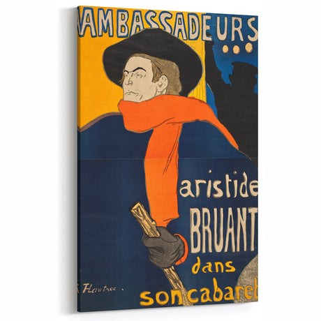 Modern Wall Art - Aristide Bruant Cabaret Poster in Bold Vintage Colors