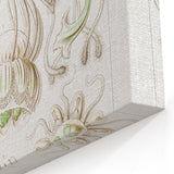 Modern Wall Art - Intricate Jellyfish Scientific Illustration in Green