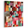Modern Wall Art - Vibrant Abstract Rhythms in Red, Green, and Violet