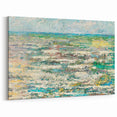 Modern Wall Art - Impressionist Seascape with Vibrant Textured Waves
